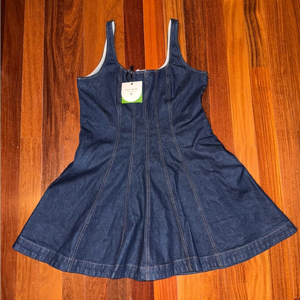 Kate Spade NY x Target Blue Denim SEAMED MINI DRESS - Women’s Size 16 - NWT!